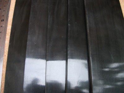 Black Buffalo Horn Plates