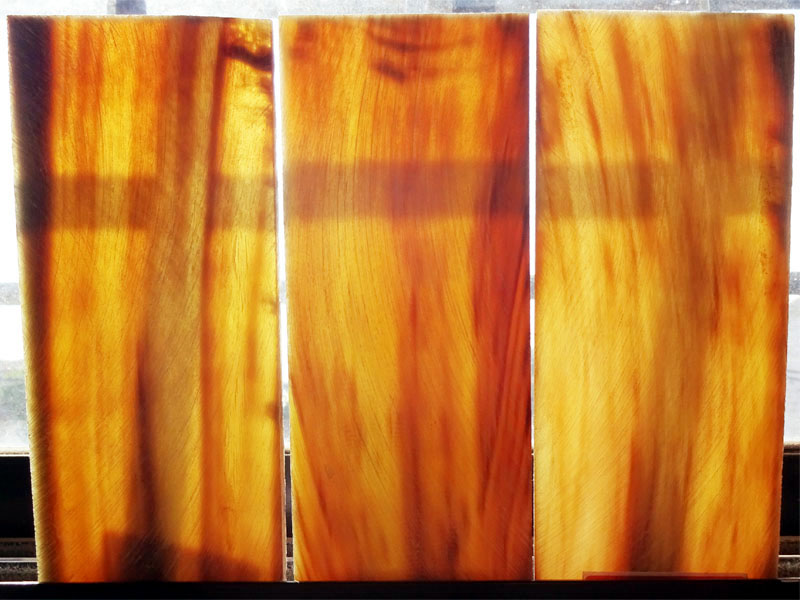 Light White Buffalo Horn Plates